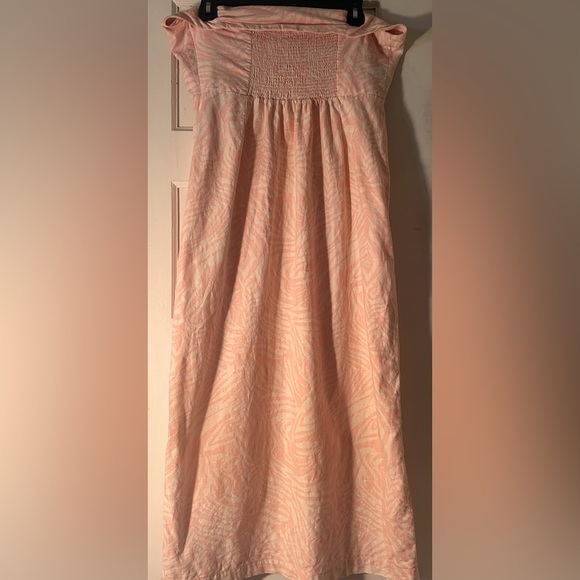 Urban Outfitters Summer Strapless Light Pink Striped Dress, Size Large - Picture 4 of 4